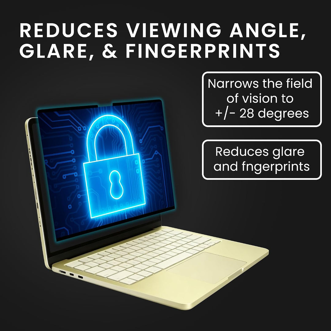 kwmobile Sichtschutzfolie Apple MacBook Neo – Magnetischer Privacy Screen – Anti Spy Filter 1x, 1x