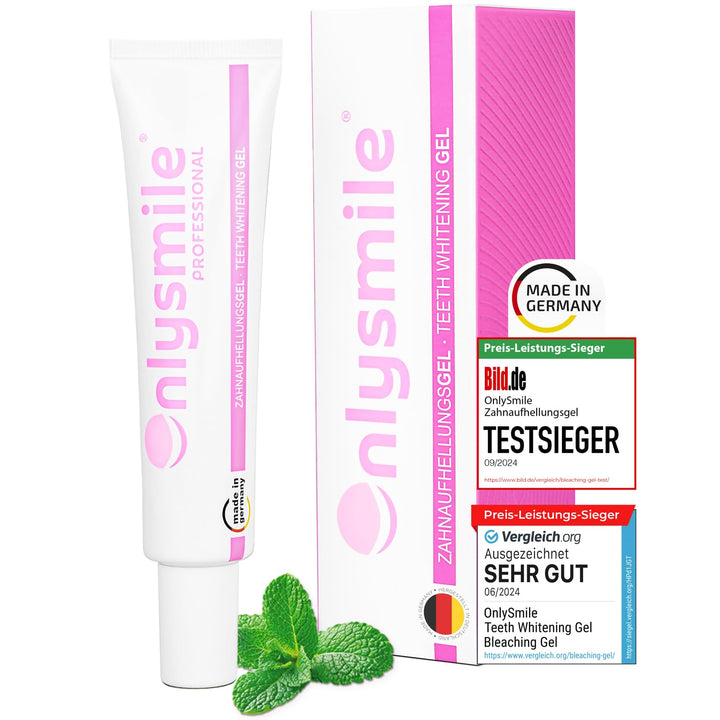 OnlySmile Teeth Whitening Gel für weisse Zähne | Zahnaufhellung und Bleaching Gel mit sofort Effekt