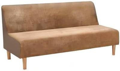 Mingfuxin Armlose Schlafsofabezüge, Stretch-Samt Futon Couchbezug Dicke weiche gemütliche Sofa Schon