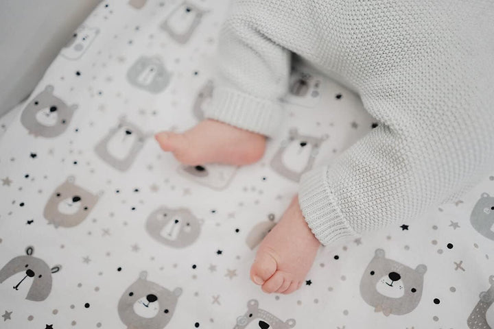 FlyIdeas Next 2 me Spannbettlaken Beistellbett Baby 83x50 cm, 8 STK. - 100% Zertif. Baumwolle - Komp