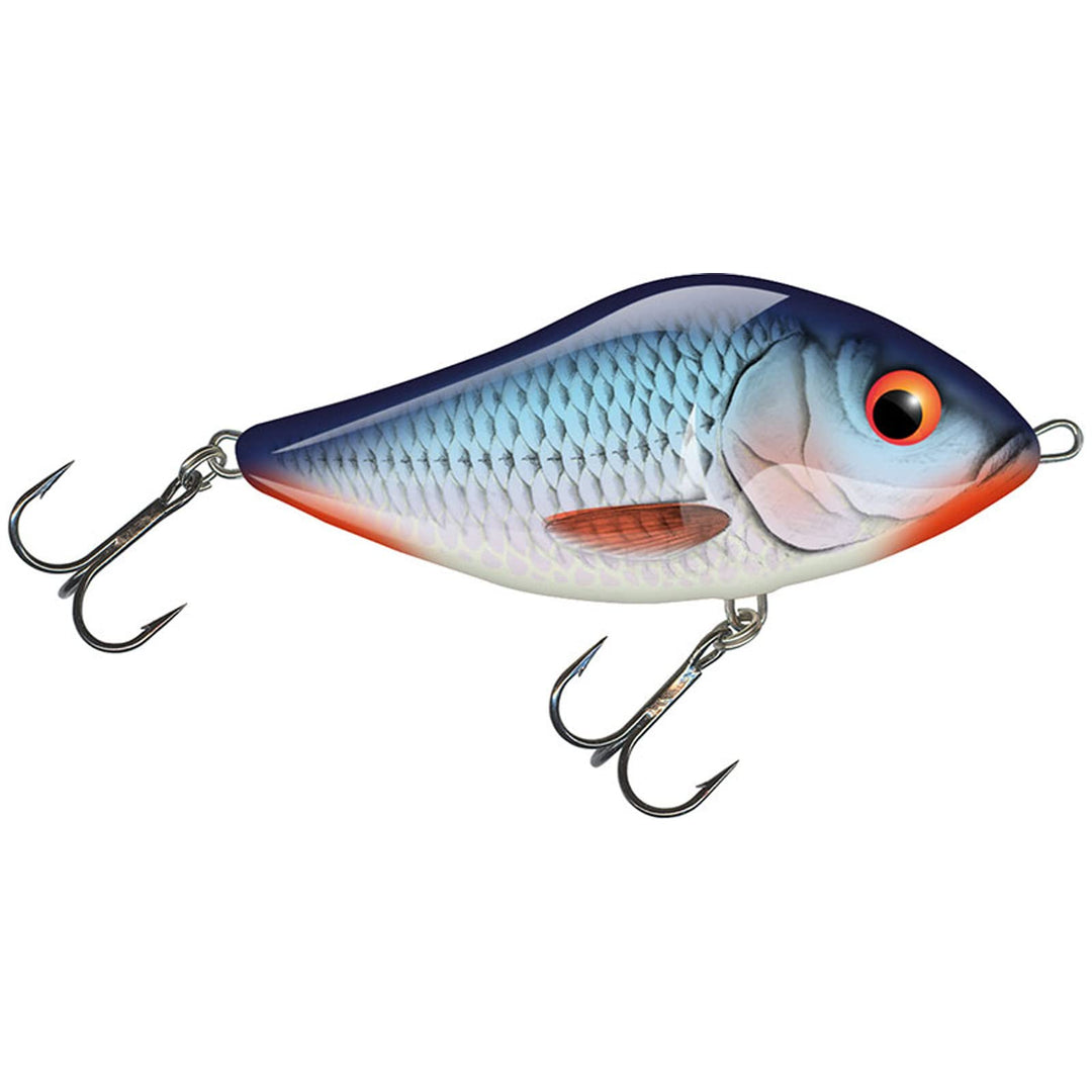 Salmo Slider Jerkbait Wobbler 10cm / 36g / schwimmend / 1.0-1.0m Blau/Blanc/Rouge, 10cm / 36g / schw