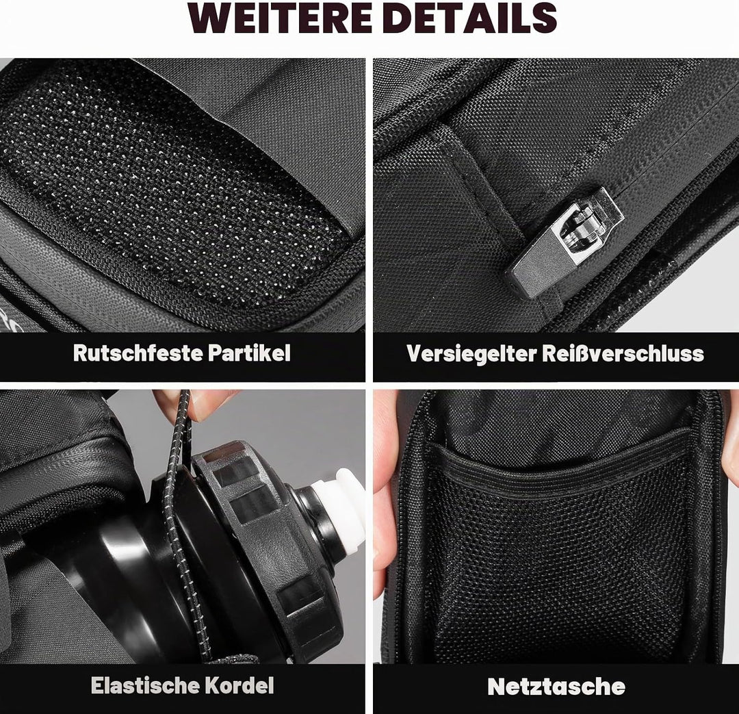 ROCKBROS Fahrrad Satteltaschen Fahrradsatteltasche mit Drehverschluss System, Wasserabweisend und Re