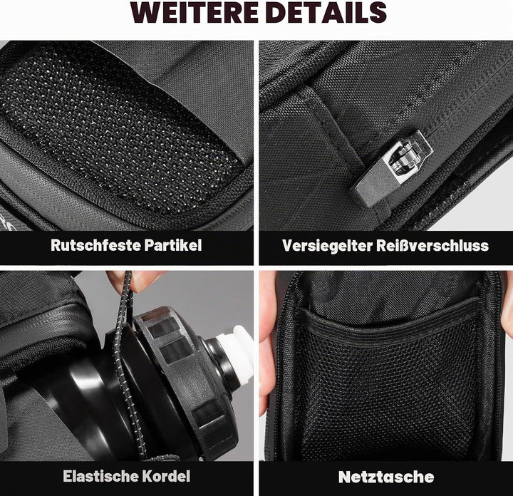 ROCKBROS Fahrrad Satteltaschen Fahrradsatteltasche mit Drehverschluss System, Wasserabweisend und Re