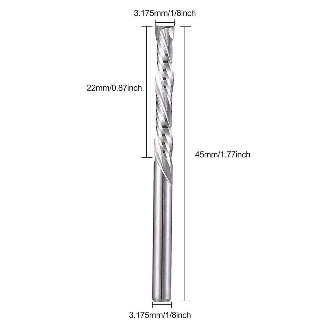 EU_HOZLY 1/8-Zoll-Schaft mit 1/8-Zoll-Schneiddurchmesser Hartmetall-Schaftfräser Up- und Down-Cut-Ko