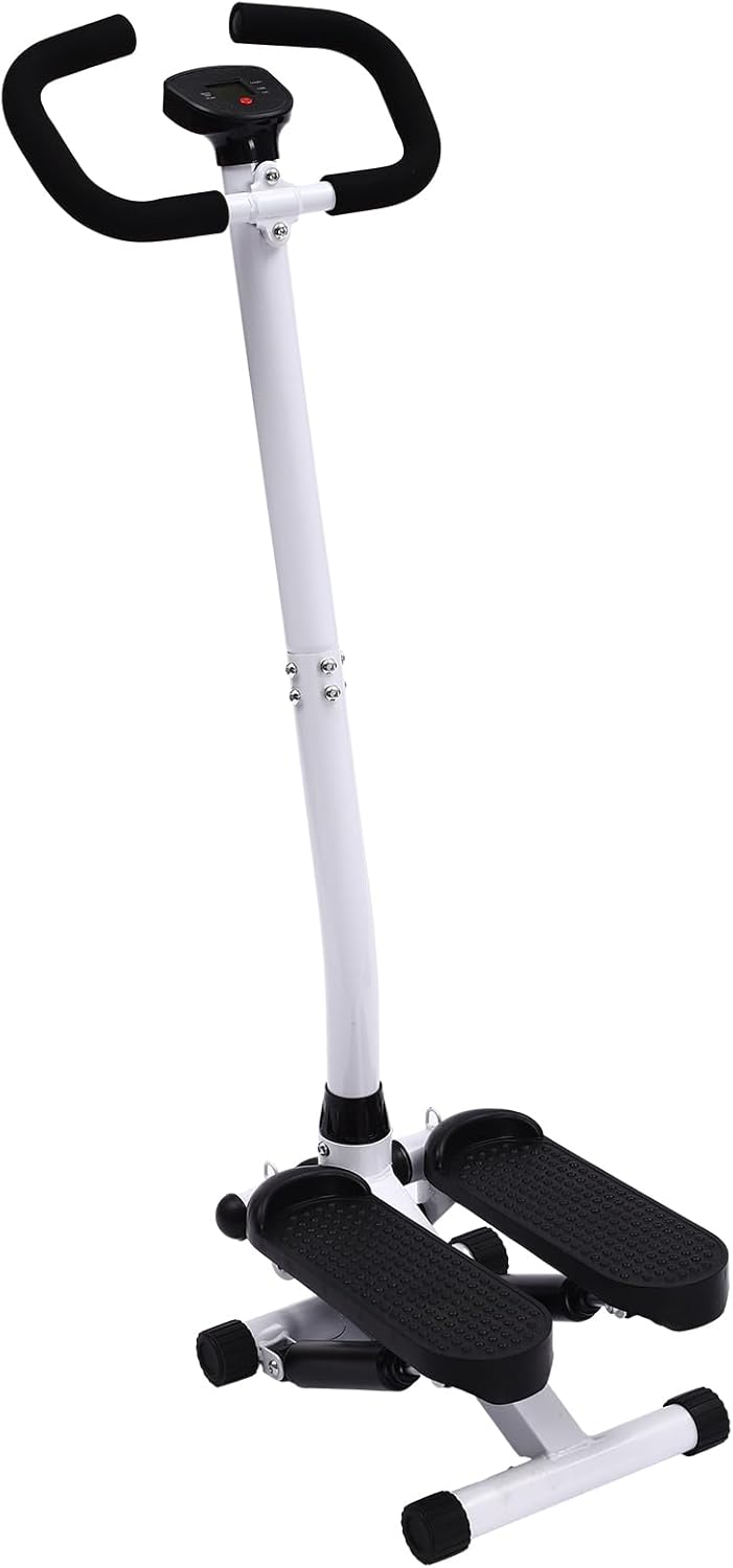 Stepper for Exercises, Stepper Treppenstepper Trainingsgerät mit Widerstandsbändern, Up-Down-Stepper