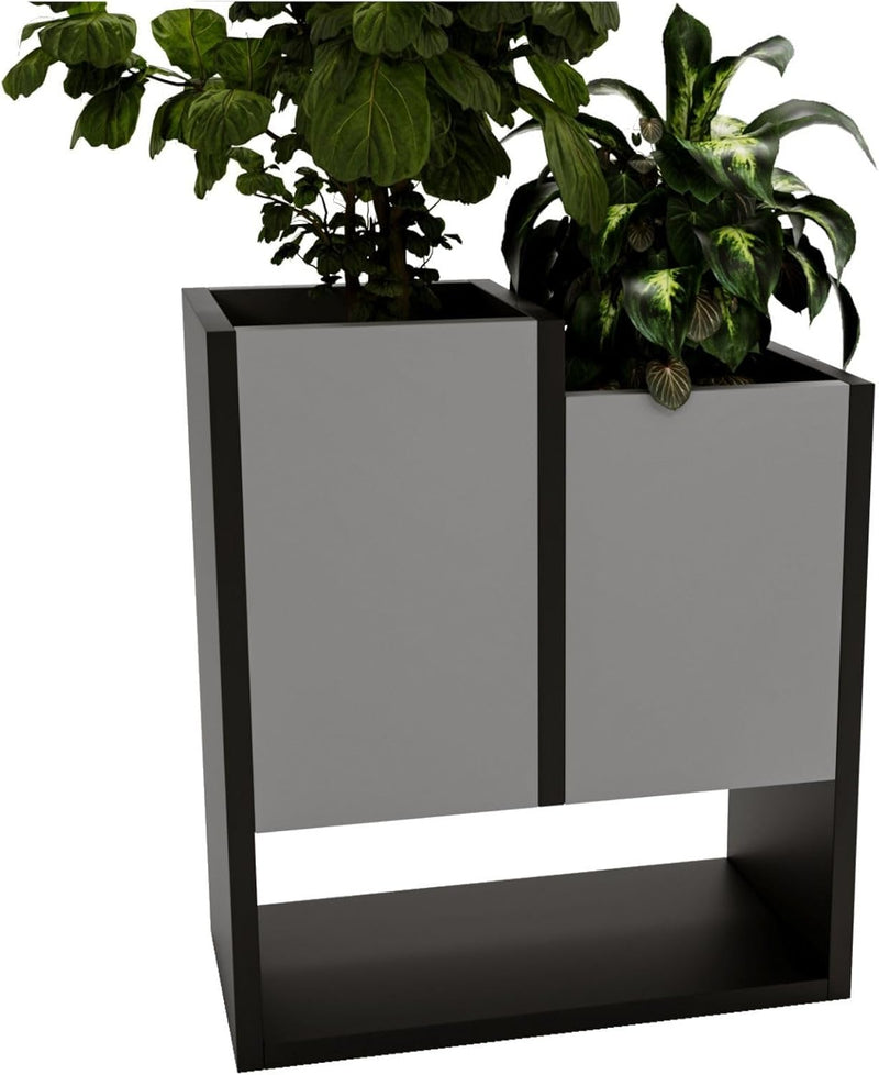 CraftPAK Blumenständer für Innen | Pflanzenständer aus hochwertigem Holzwerkstoff H50 x L44 x B22,6