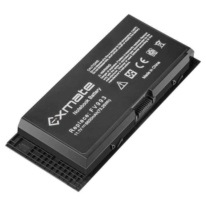 Exmate 6600mAh 73.26Wh FV993 FJJ4W R7PND X57F1 T3NT1 Laptop-Akku für Dell Precision M4600 M4700 M480