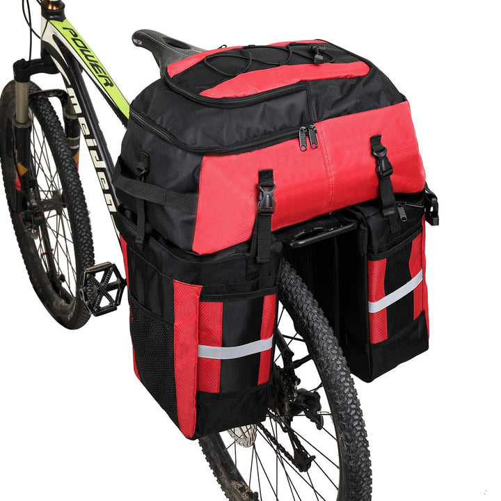 PELLOR Fahrrad Gepäcktaschen, 3 in 1 Multifunction 70L Gepäckträger Tasche Reissfest Gross Fahrradta