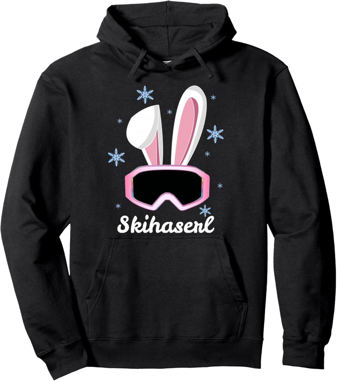 Skihaserl Skihäschen Ski Hase Apres Ski Kostüm Skihaserl Pullover Hoodie
