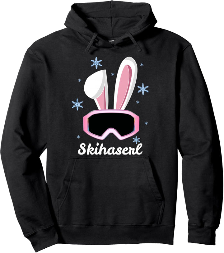 Skihaserl Skihäschen Ski Hase Apres Ski Kostüm Skihaserl Pullover Hoodie