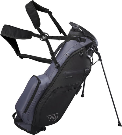 Wilson Unisex-Adult Exo Lite Golf Club Bag NS Black/ Charcoal, NS Black/ Charcoal