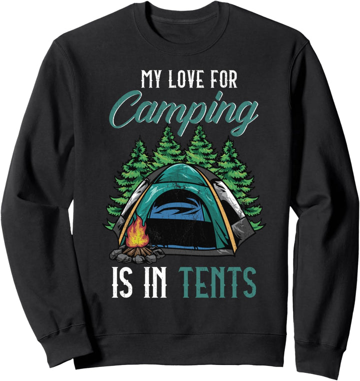 Camping ist in Zelten! Lustiger Camper Sweatshirt