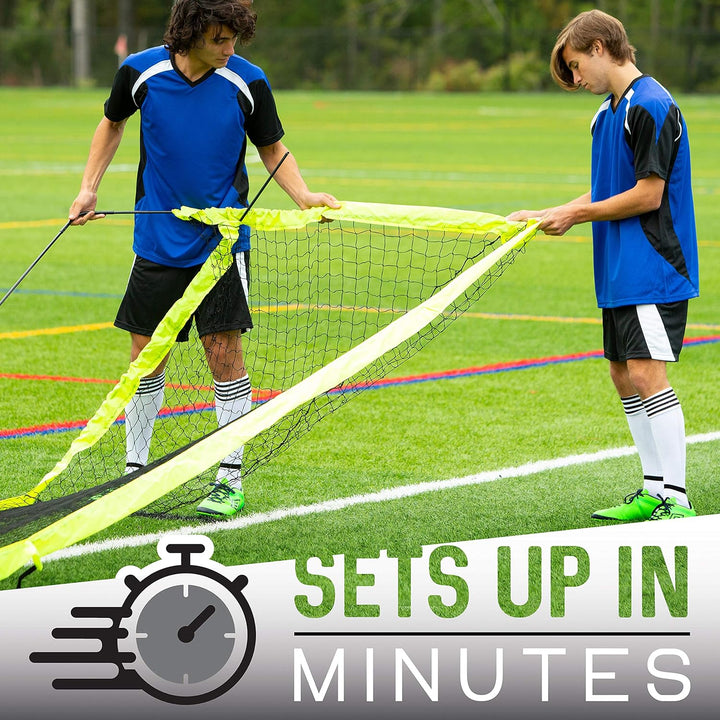 Franklin Sports Blackhawk Fussballtor für den Garten – tragbare Pop-up-Fussballnetze, Faltbare Tore