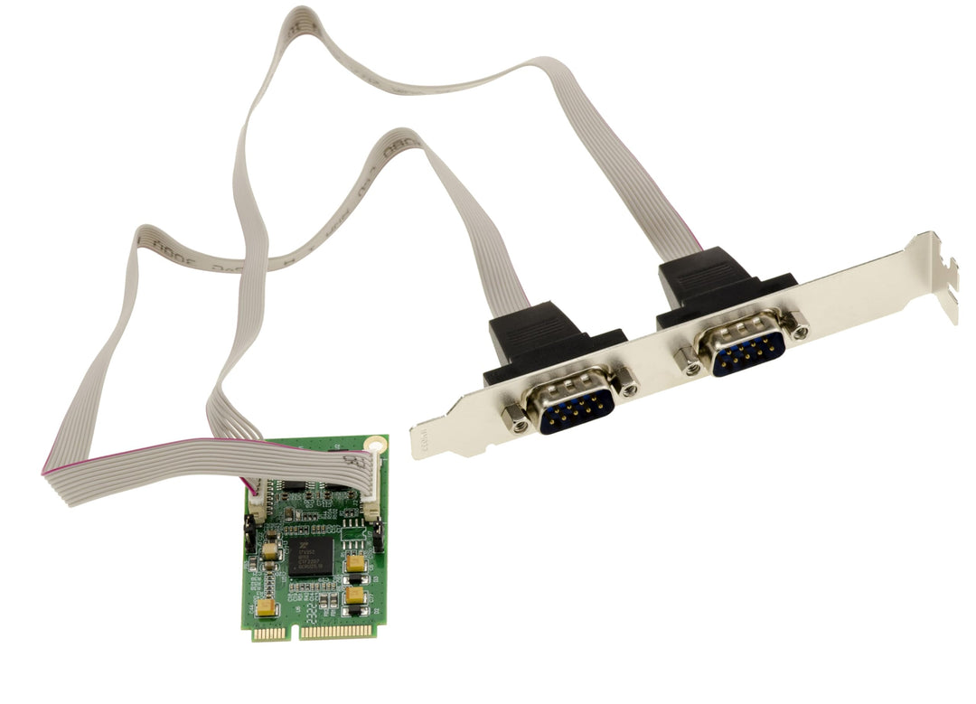 KALEA-INFORMATIQUE Mini PCI Express Serial 2 Ports COM RS232 - DB9 FICHES Controller-Karte mit EXAR