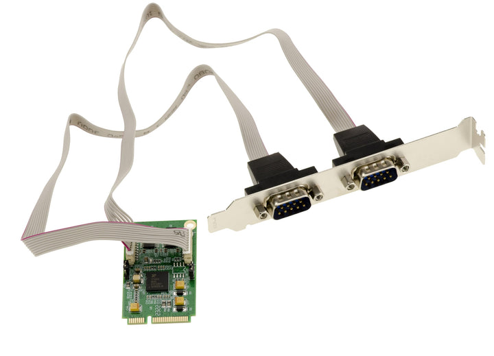 KALEA-INFORMATIQUE Mini PCI Express Serial 2 Ports COM RS232 - DB9 FICHES Controller-Karte mit EXAR