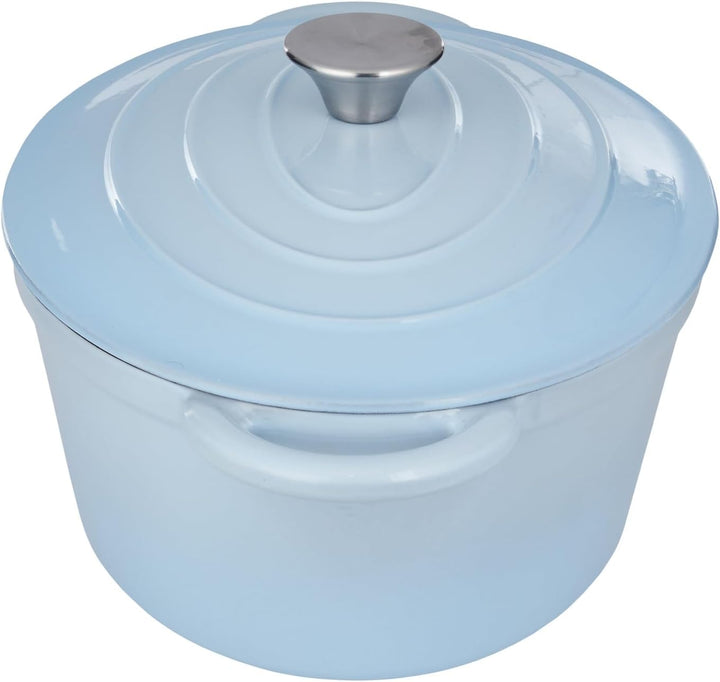 BUTLERS Topf 4,15 l 23 x 37 cm Gusseisen Emaille - HOT IRON - Schmortopf mit Deckel | Backofenfest &