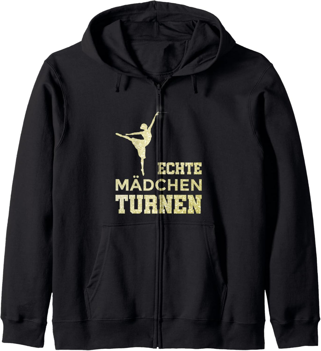 Echte Mädchen Turnen - Akrobatik Gymnastik Turnerin Kapuzenjacke