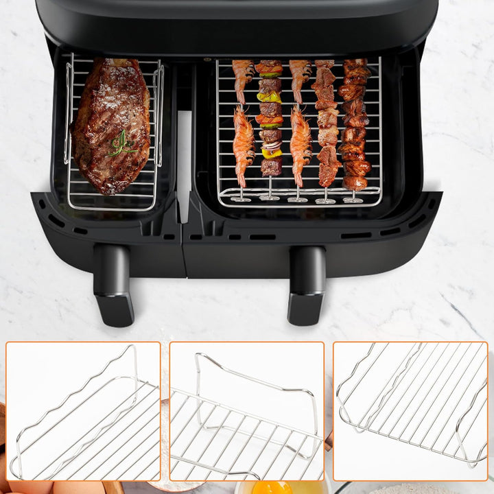 Airfryer Zubehör für Philips Airfryer Dual Basket 3000 Series NA350/NA550 Airfryer Zubehör Einschlie
