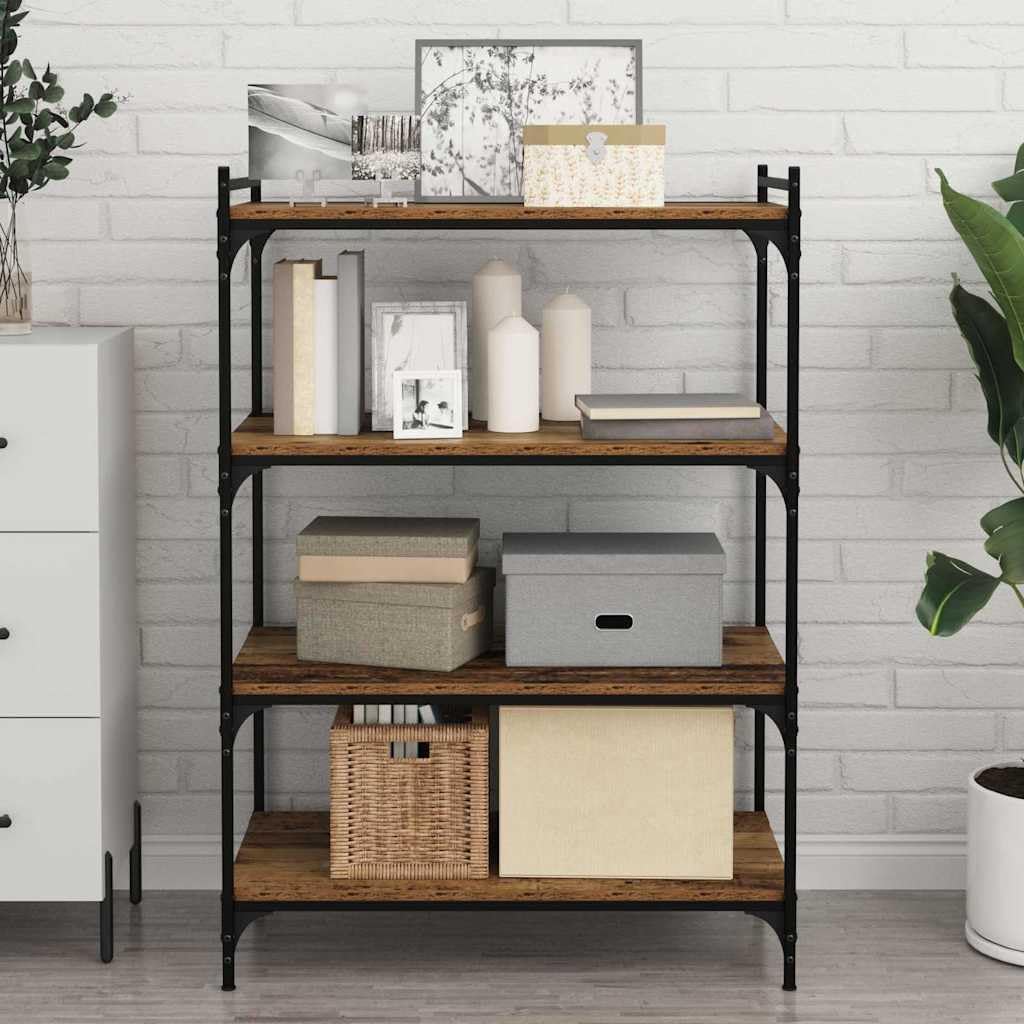 vidaXL Regalbrett 4 pcs Braun 80 x 40 x 1,5 cm Holzwerkstoff, Robuste Bücherregal-Platte, rechteckig