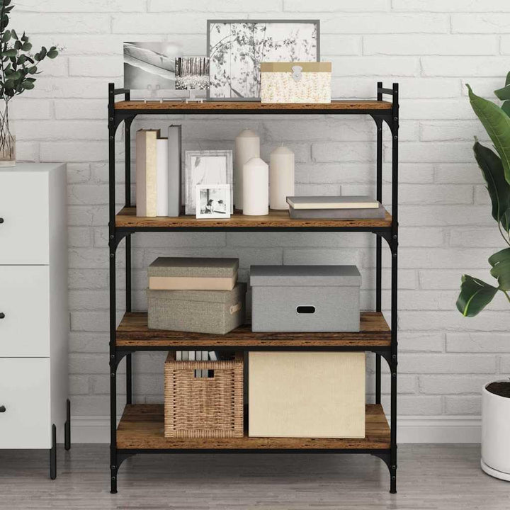vidaXL Regalbrett 4 pcs Braun 80 x 40 x 1,5 cm Holzwerkstoff, Robuste Bücherregal-Platte, rechteckig