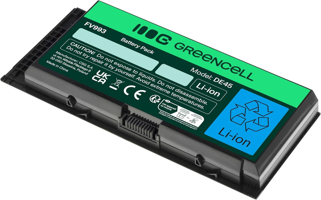 Green Cell Laptop Akku Dell FV993 FJJ4W PG6RC R7PND RY6WH T3NT1 für Dell Precision M4600 M4700 M4800