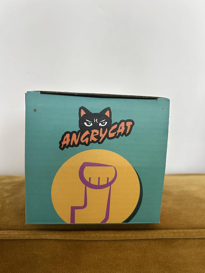 ANGRY CAT Regenbogen Winkekatze - Bunte Lucky Cat in Regenbogen Farben - süsse WinkKatze - Katze mit