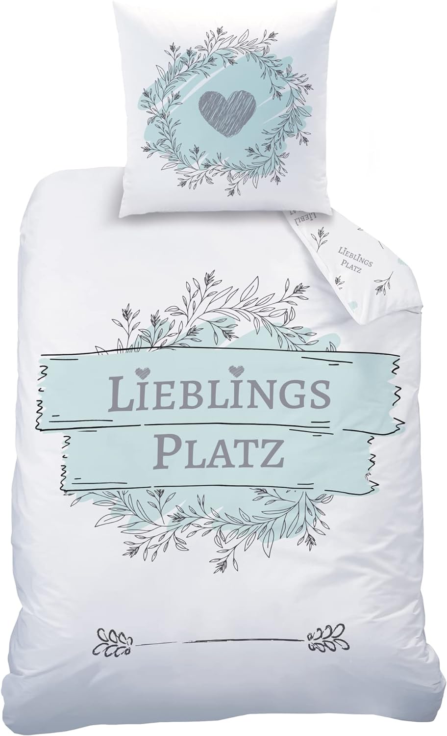 MTOnlinehandel Lieblingsplatz Biber Bettwäsche 135x200 · Mädchenbettwäsche · Flanell Biber · Kissenb