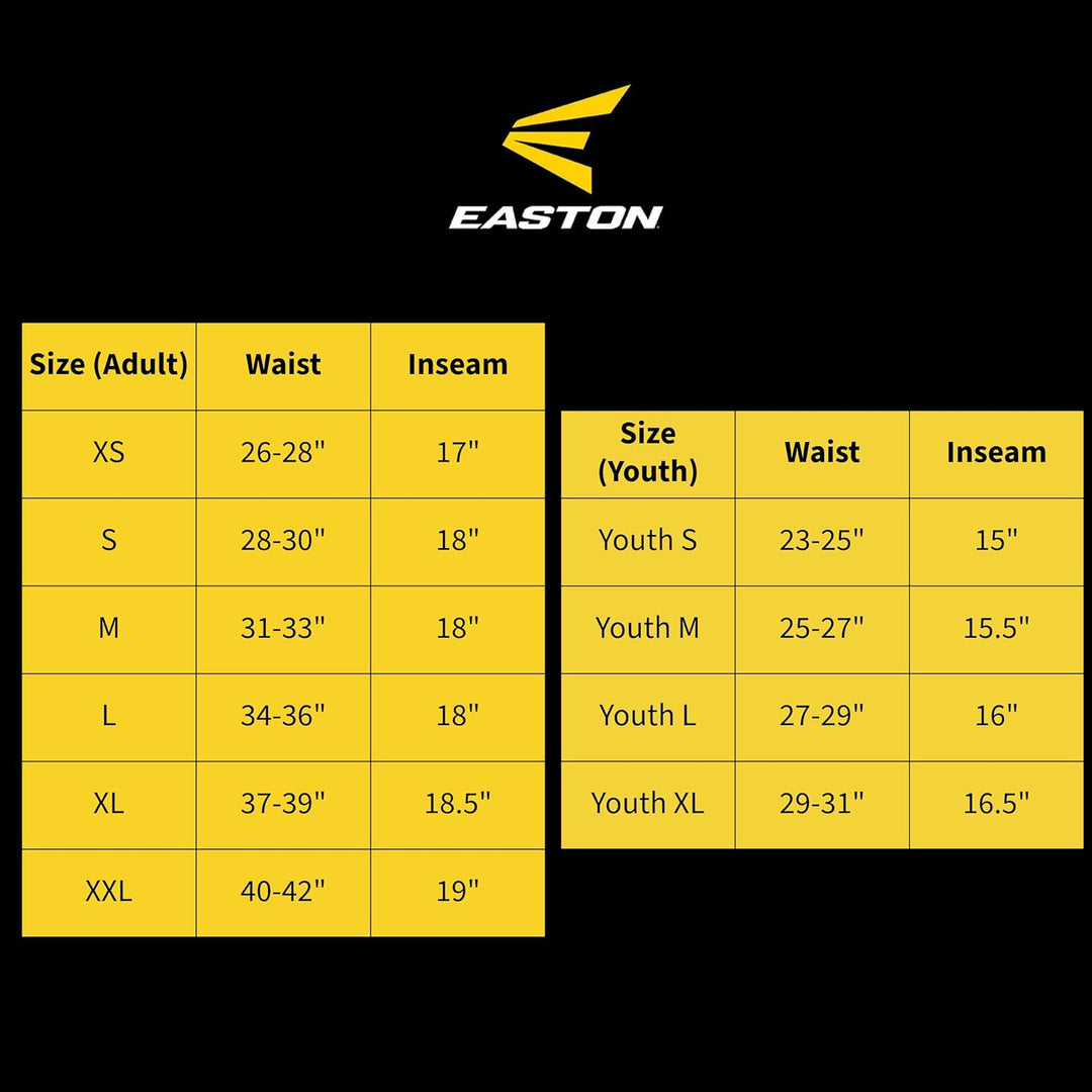 Easton Jungen Rival+ Baseball-Hose Grau/Königsblau Paspeliert S, Grau/Königsblau Paspeliert S