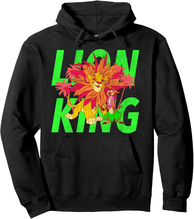 Disney The Lion King Simba And Timon Neon Pullover Hoodie