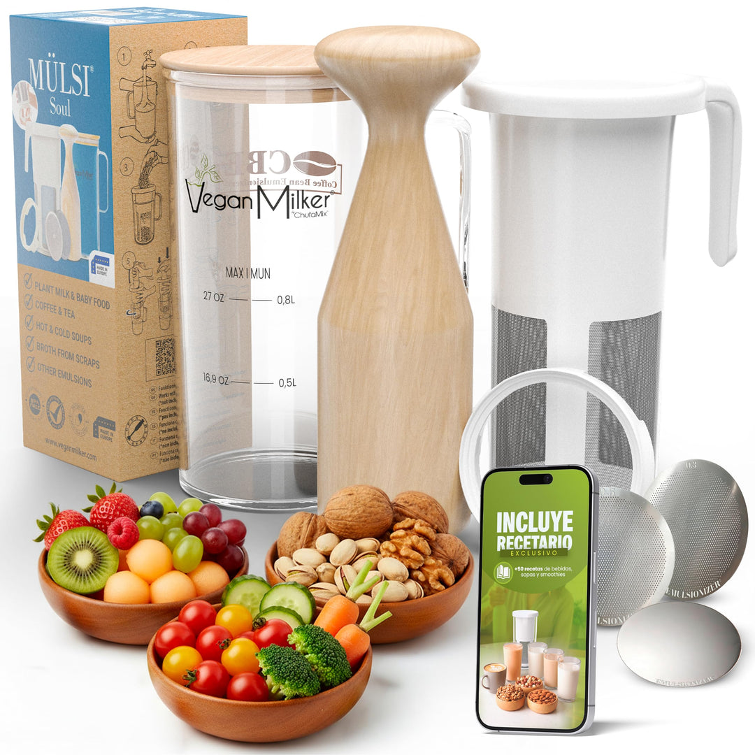 Vegan Milker Pflanzenmilchbereiter Maker – Pflanzenmilch Machine Mandelmilch, Sojamilch | 1L in 1 Mi