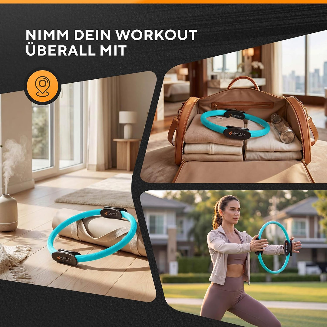 MANTRA SPORTS Pilates Ring Fit Fitness Ring Beckenbodentrainer für Frau &amp; Männer, Beckenboden Traini