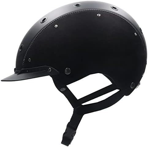 Reithelm Champ-3 Nubuk schwarz Schwarz L (58-62cm), Schwarz L (58-62cm)