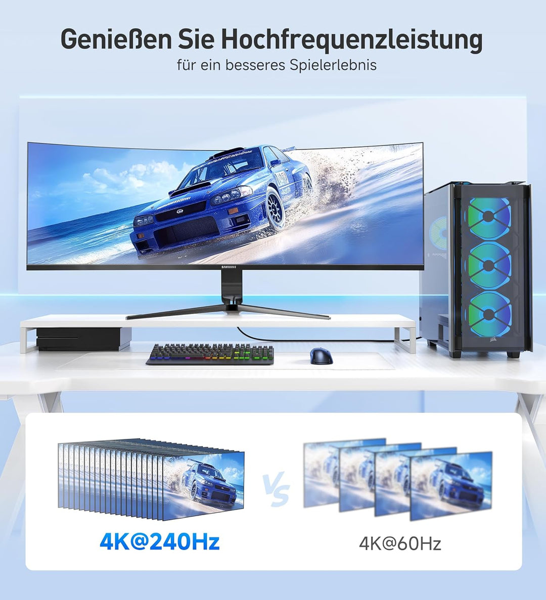 [Ultra-High-Speed-HDMI-Zertifiziert] Cable Matters 3er-Pack 48Gbps 8K HDMI Kabel 3m, HDMI Kabel mit
