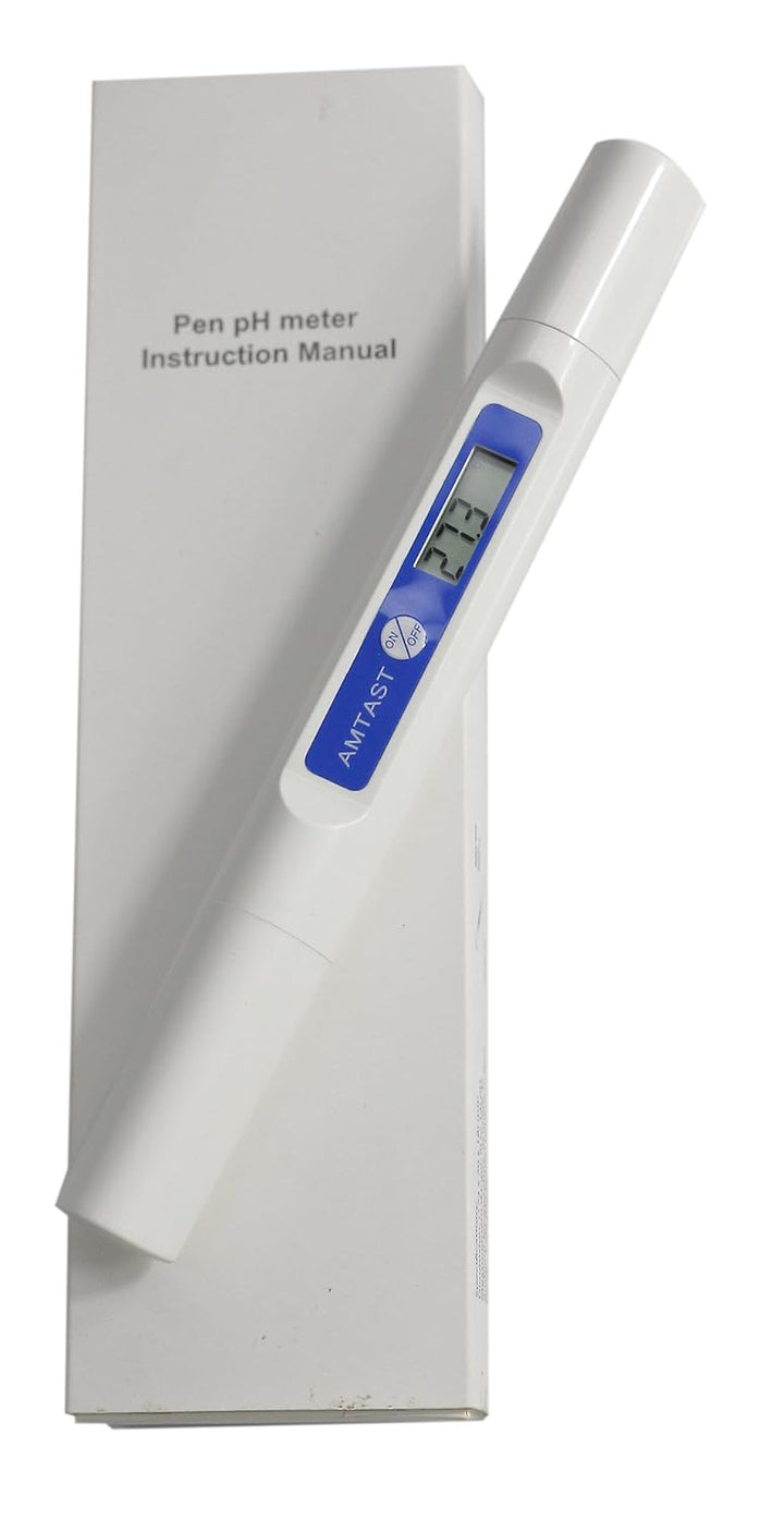 AMTAST PH-Tester ohne Kalibrierungsstift, PH-Messgerät mit Temperaturfunktion, Flüssigkeitstest für