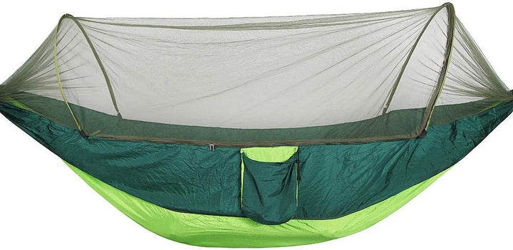 Doppel-Camping-Hängematte mit Moskito-Zelt, 290 x 140 cm, tragbar, leicht, Nylon, Fallschirmspringer