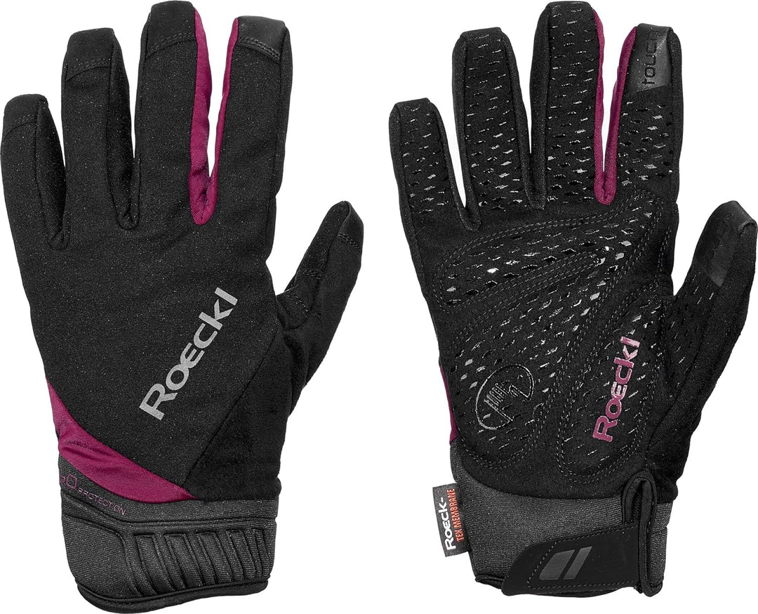 Roeckl Ranten Winter Fahrrad Handschuhe lang schwarz/pink 2023 6.5, 6.5