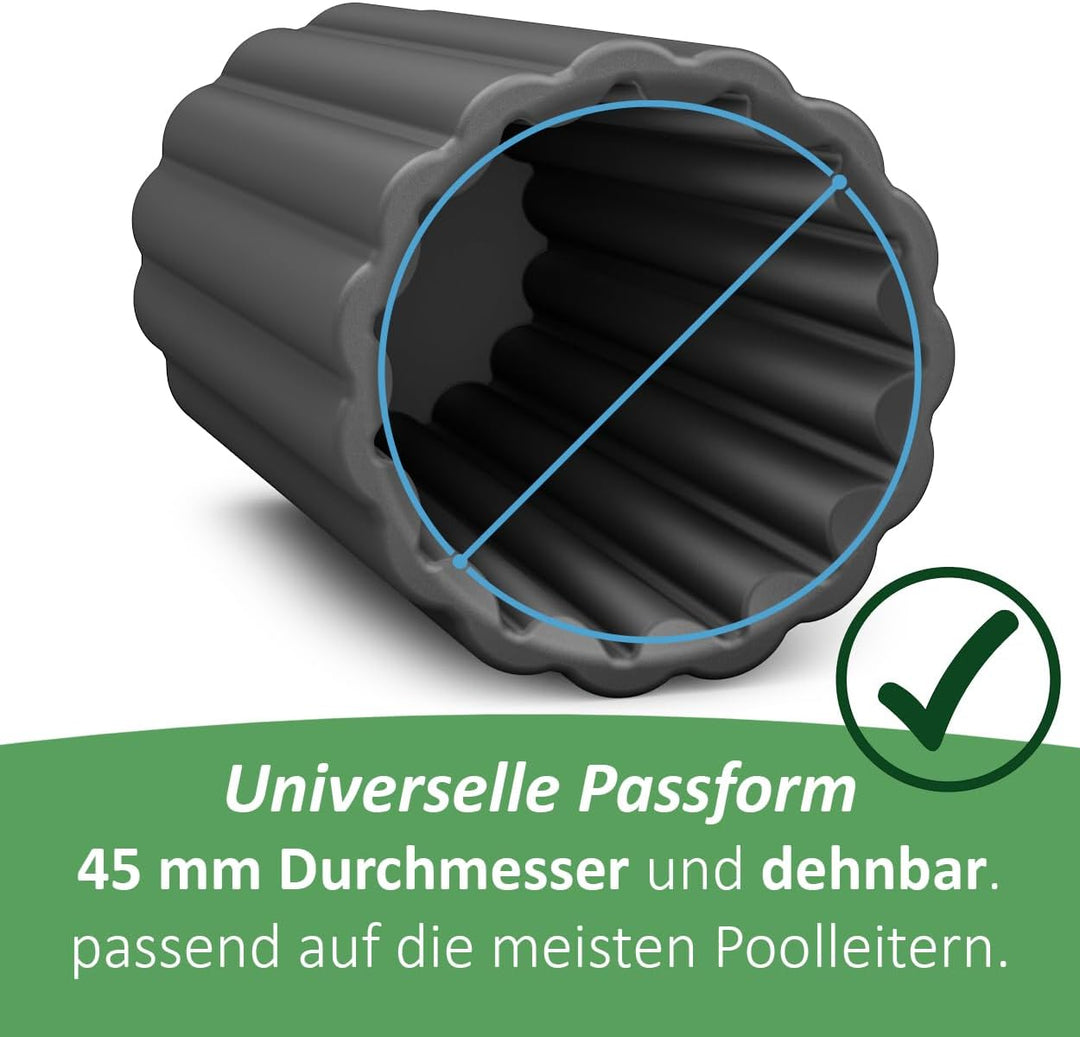 PoolFeet Universelle Silikon Schutzkappen für Poolleiterfüsse, Schützt die Poolfolie vor Beschädigun