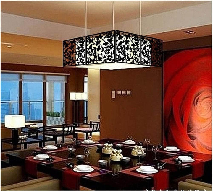 Yizunnu 24 Stück hängende Raumteiler, Sicherheits-PVC-Raumteiler, faltbar, 40 x 40 x 0,08 cm (schwar