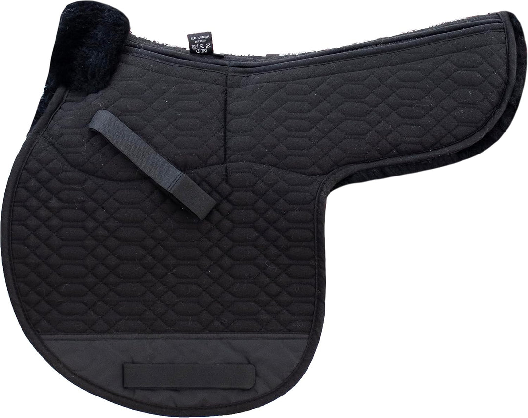 Engel Reitsport Satteldecke SADEK1AP Lammfell &amp; Baumwollsteppstoff, Fell in Sattellage, Fellkranz vo