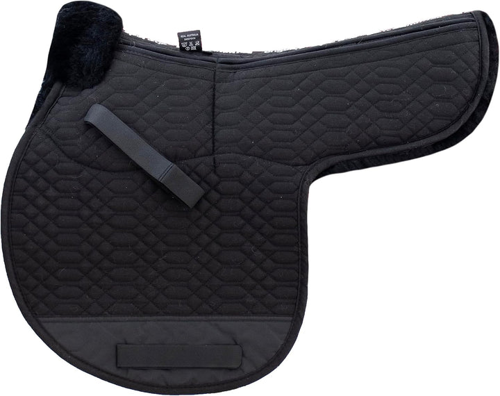 Engel Reitsport Satteldecke SADEK1AP Lammfell &amp; Baumwollsteppstoff, Fell in Sattellage, Fellkranz vo