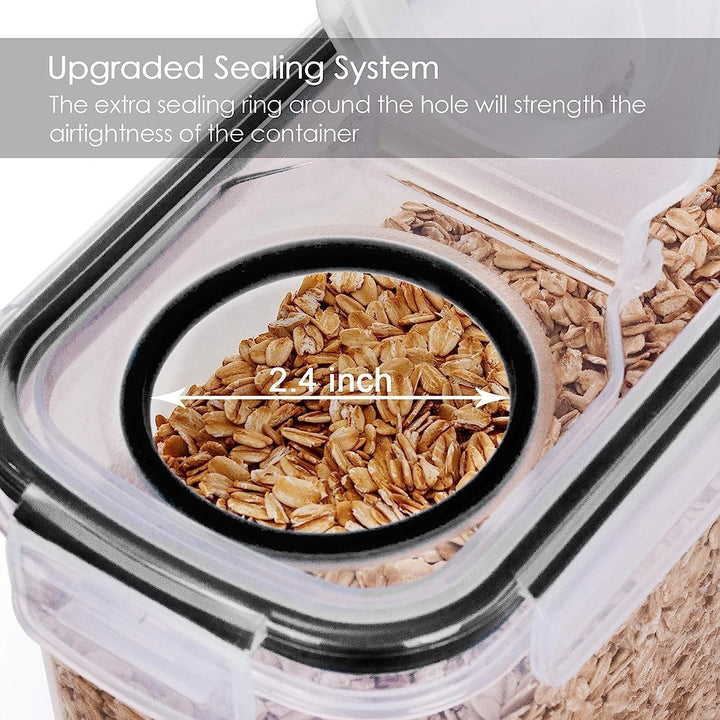 Vtopmart 4L Grosse Vorratsdosen Set,Müsli Schüttdose & Frischhaltedosen, BPA frei Kunststoff Vorrats