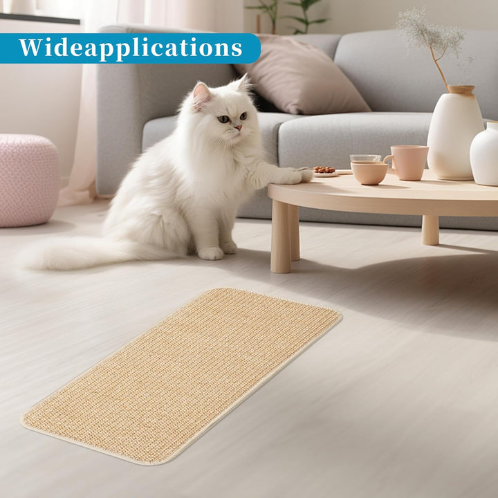 3 Stück Kratzmatte Katze Set,Robust und langlebig,Kratzbretter Katze Sisal,50x25cm,Katzen Kratzbrett