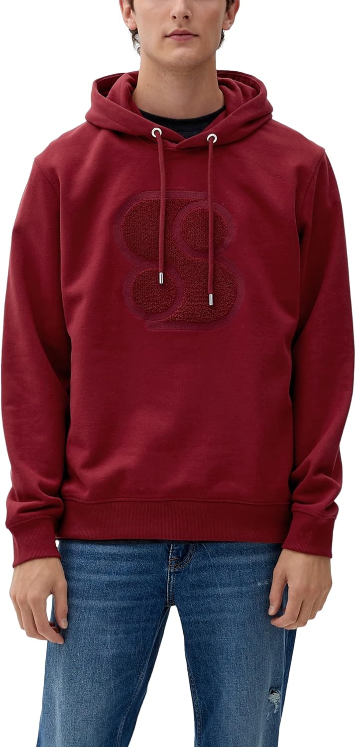 s.Oliver Herren Sweatshirt Langarm L Rot, L Rot