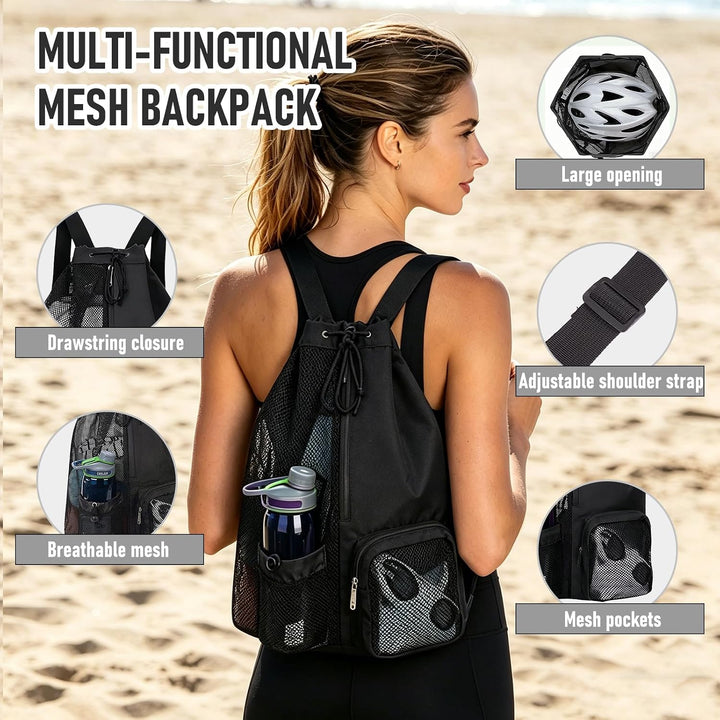 Schwimmbeutel Wasserdicht Kinder, Swimming Bag, Tasche Schwimmunterricht Kinder, Mesh Schwimmrucksac