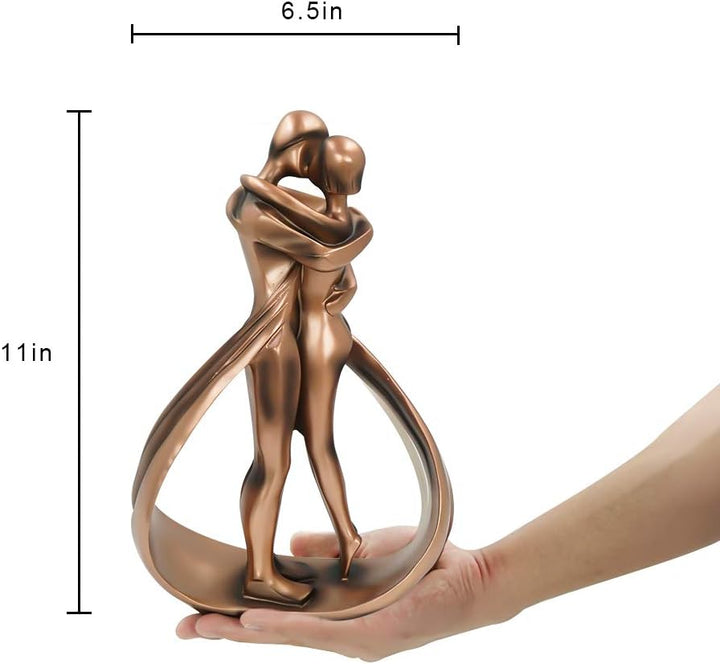 Aoneky Harz Paar Statuette - Geschenk zum Jubiläum Hochzeit - Dekorative Statue für Haus Schlafzimme