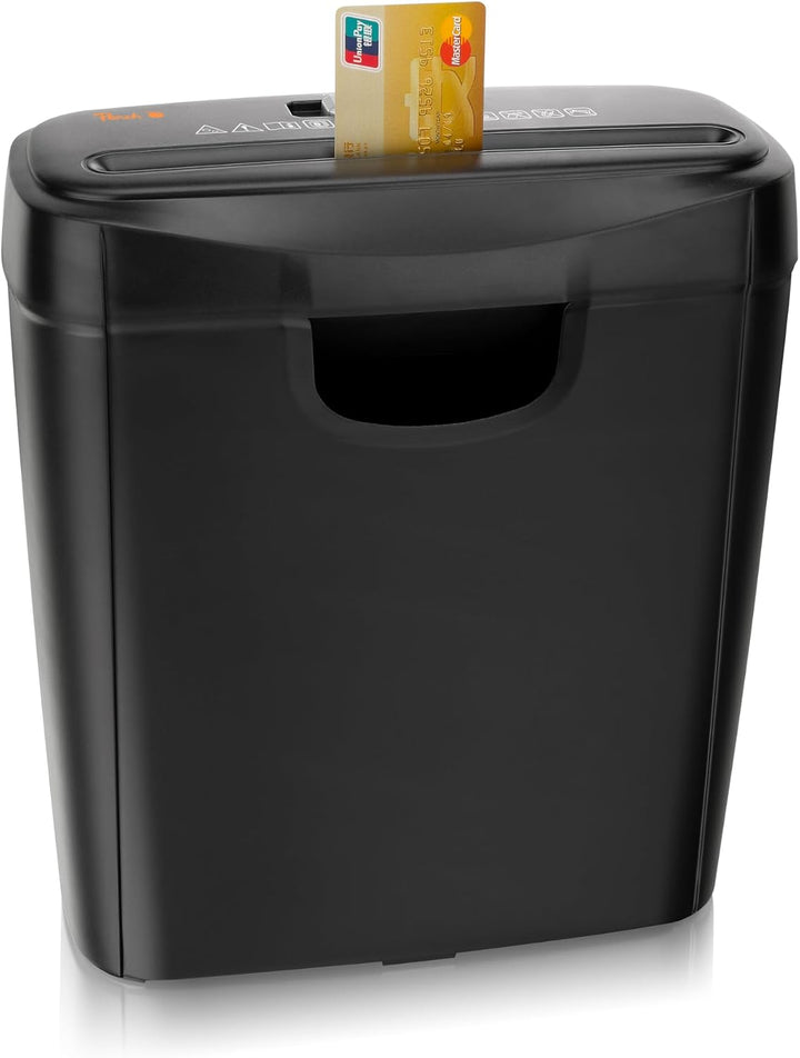 Peach PS400-02 Streifenschnitt Aktenvernichter| 6 Blatt | 8 Liter | 7 mm Streifenbreite (P-1) | Lang
