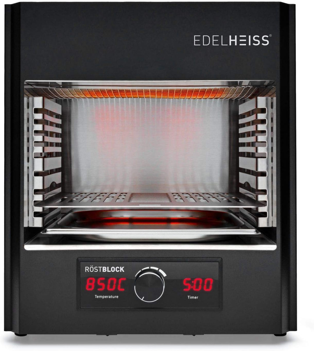 Elektro Oberhitzegrill Röstblock, 2 Infrarotbrenner, Grillfläche 30x28,5cm