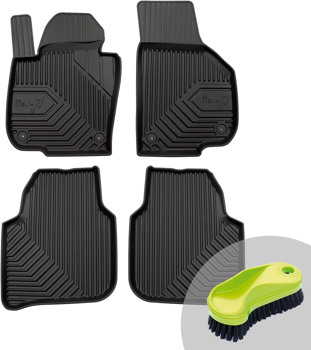 FROGUM No.77 Gummimatten Ganzjahresset von Auto Fussmatten Autofussmatten für Skoda Superb II 2008-2