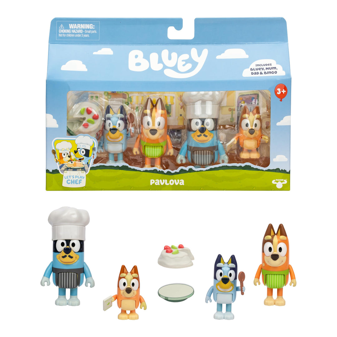 BlueY Es ist Zeit für Pavlova mit Dieser 4er-Figurenpackung Café-Wettkampf, enthält, Bingo, Bandit m