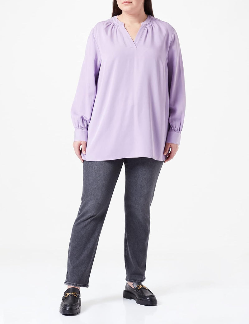 TRIANGLE Damen Bluse Langarm 50 Lavendel, 50 Lavendel